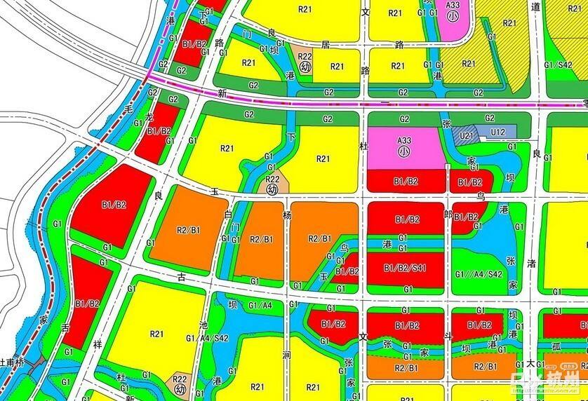 【良渚新城】最新规划图,含地铁"良祥路站"位置及诸多