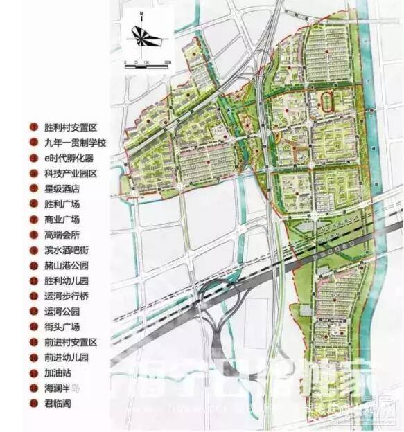 规划用地范围:西至与杭州市余杭区临平城区交界处,东至京杭运河二