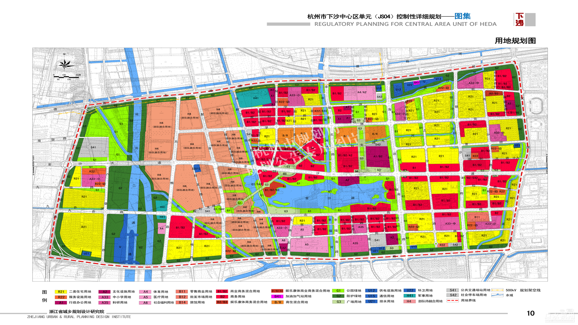 目前已发布的金沙湖板块土地规划如下