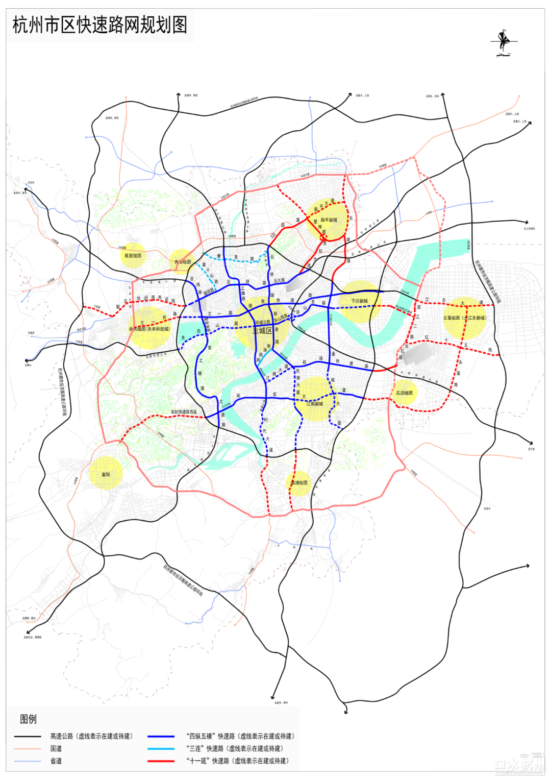 2022年黑马杭州地铁三期建成总路线图,窥探杭州近十年