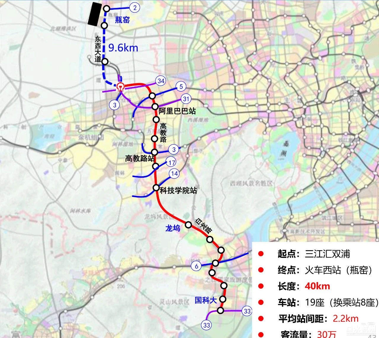 看下杭州地铁四期,12号线连接西站与瓶窑      高铁站飞机场联合