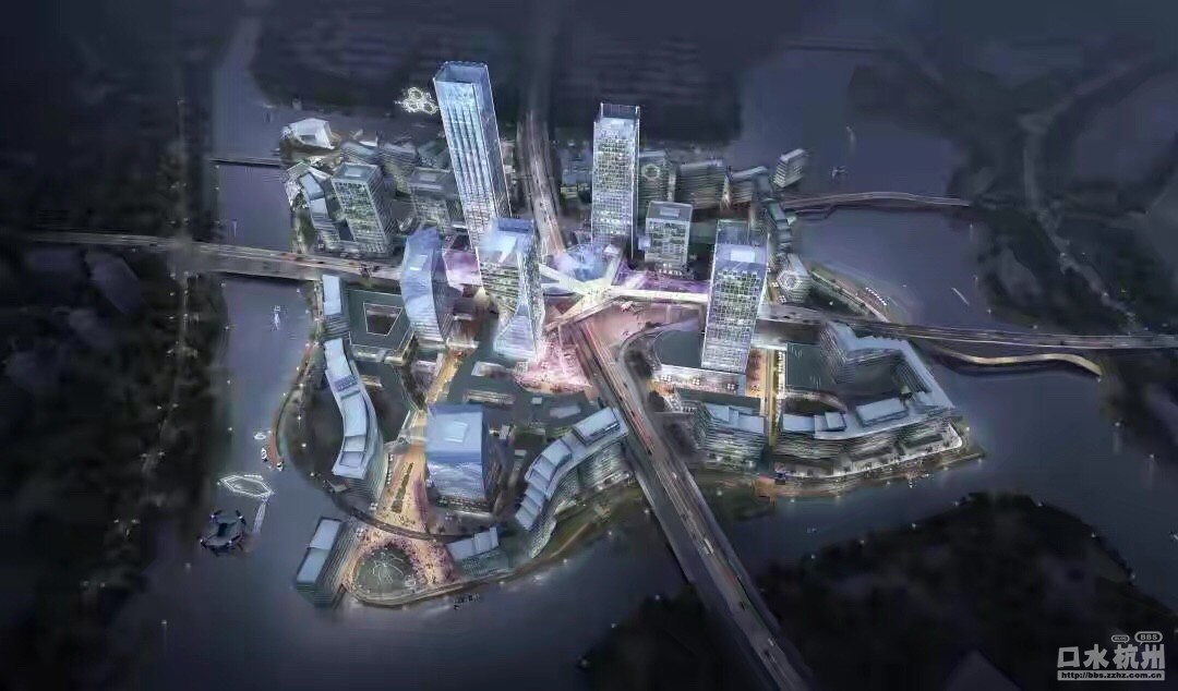 杭州未来科技城规划的绿汀路地铁站已完成规划,设计图