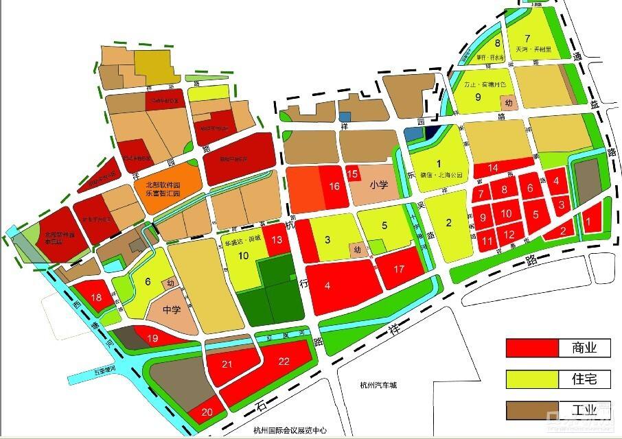 住宅商业祥符地块杭州北部软件园