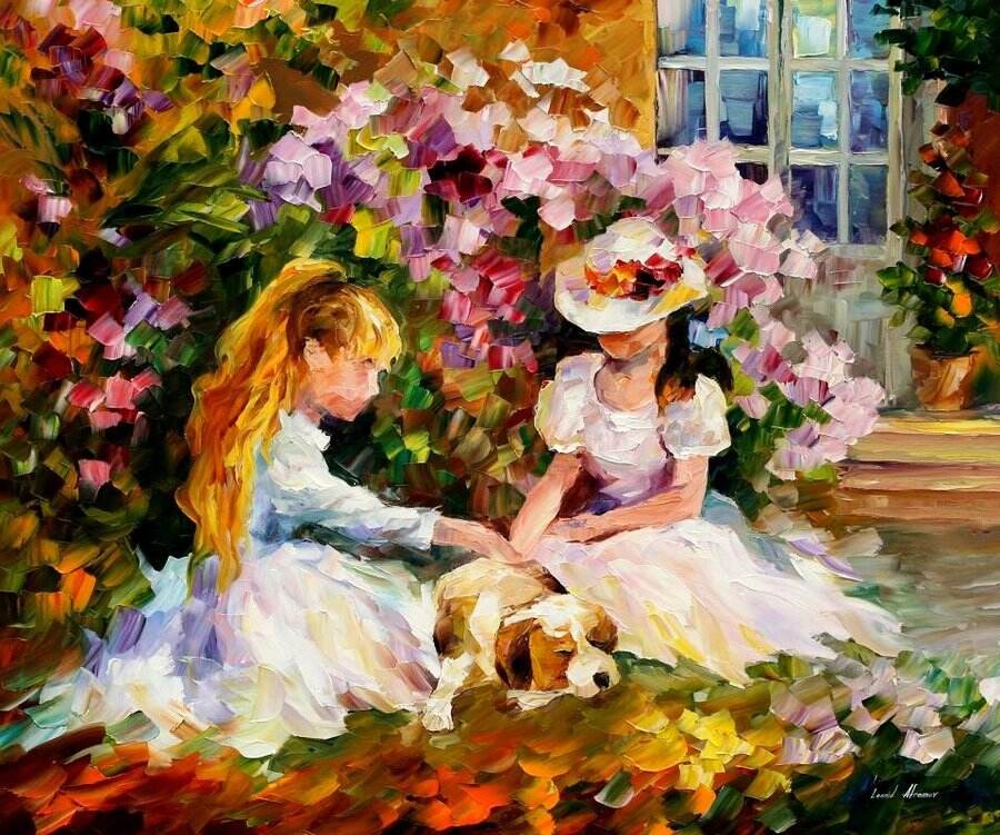 THREE_FRIENDS__LEONID_AFREMOV_by_Leonidafremov.jpg