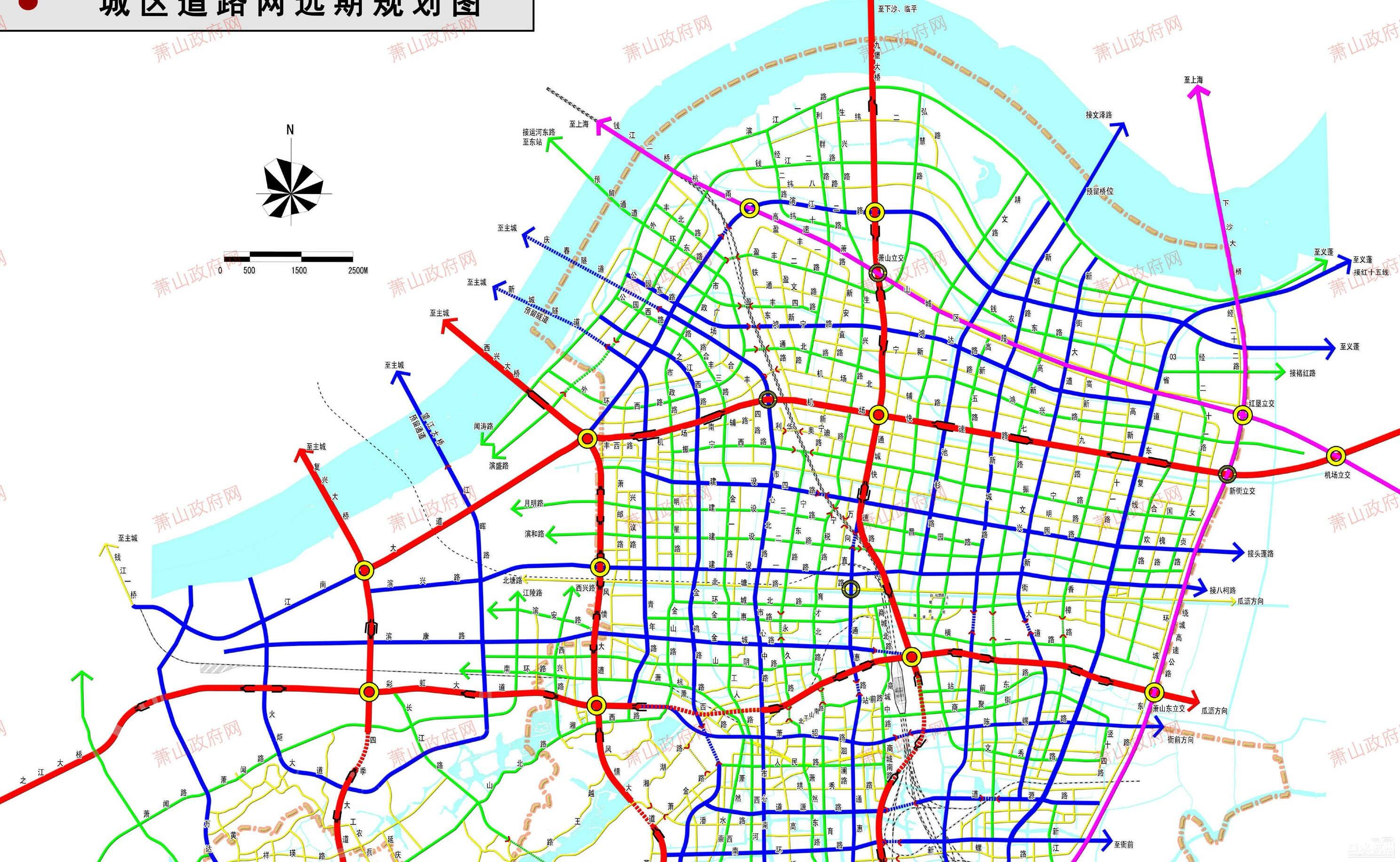 杭州市萧山区综合交通规划图2sjpg