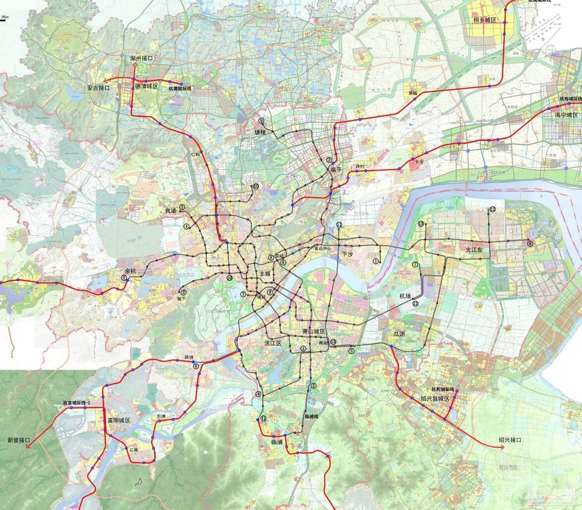杭州13号线地铁规划图图片