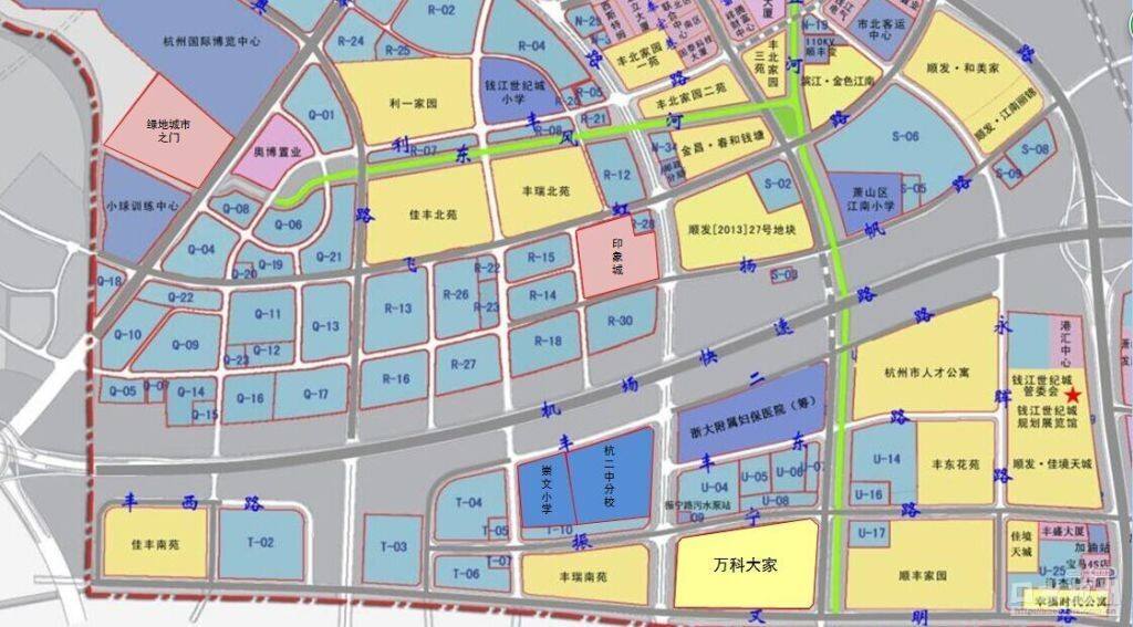钱江世纪城范围图图片