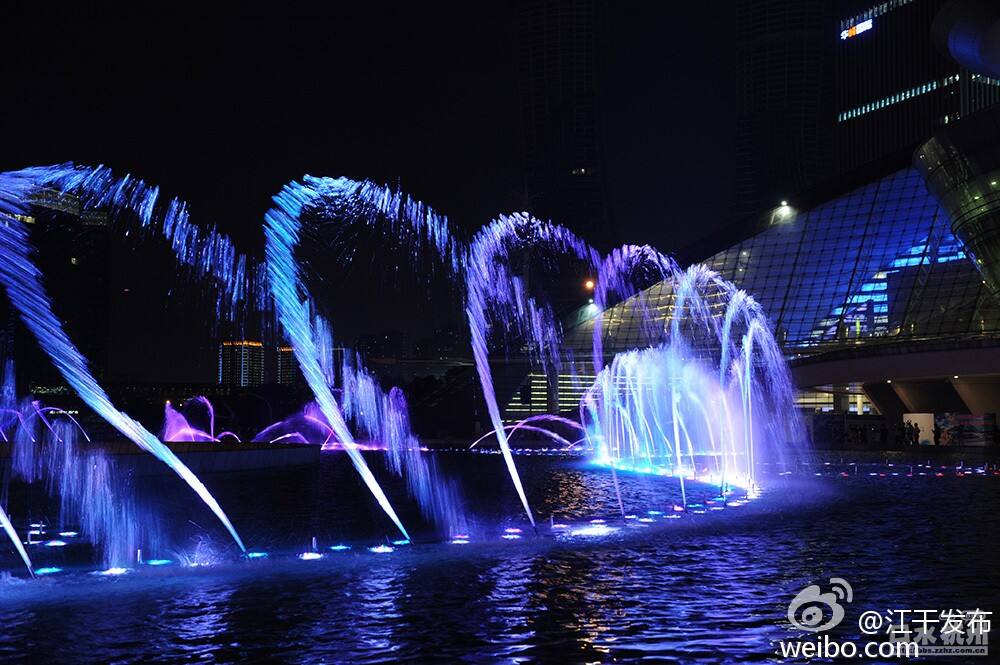 钱江新城音乐喷泉图片