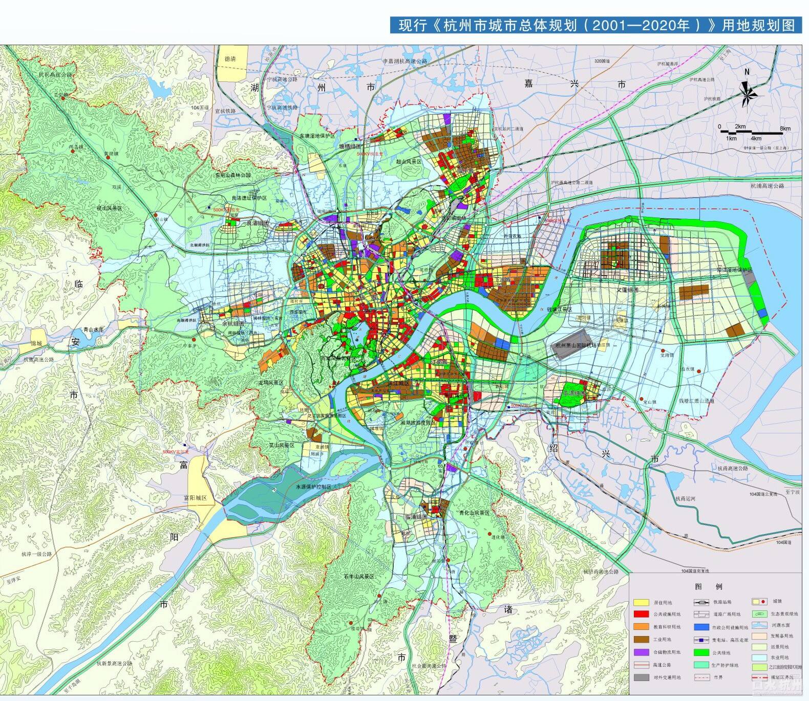 杭州城市总体规划图片