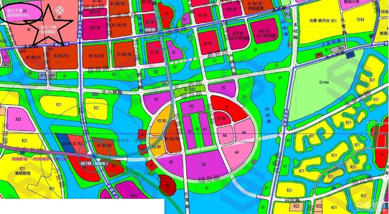 杭州未来科技城规划图图片