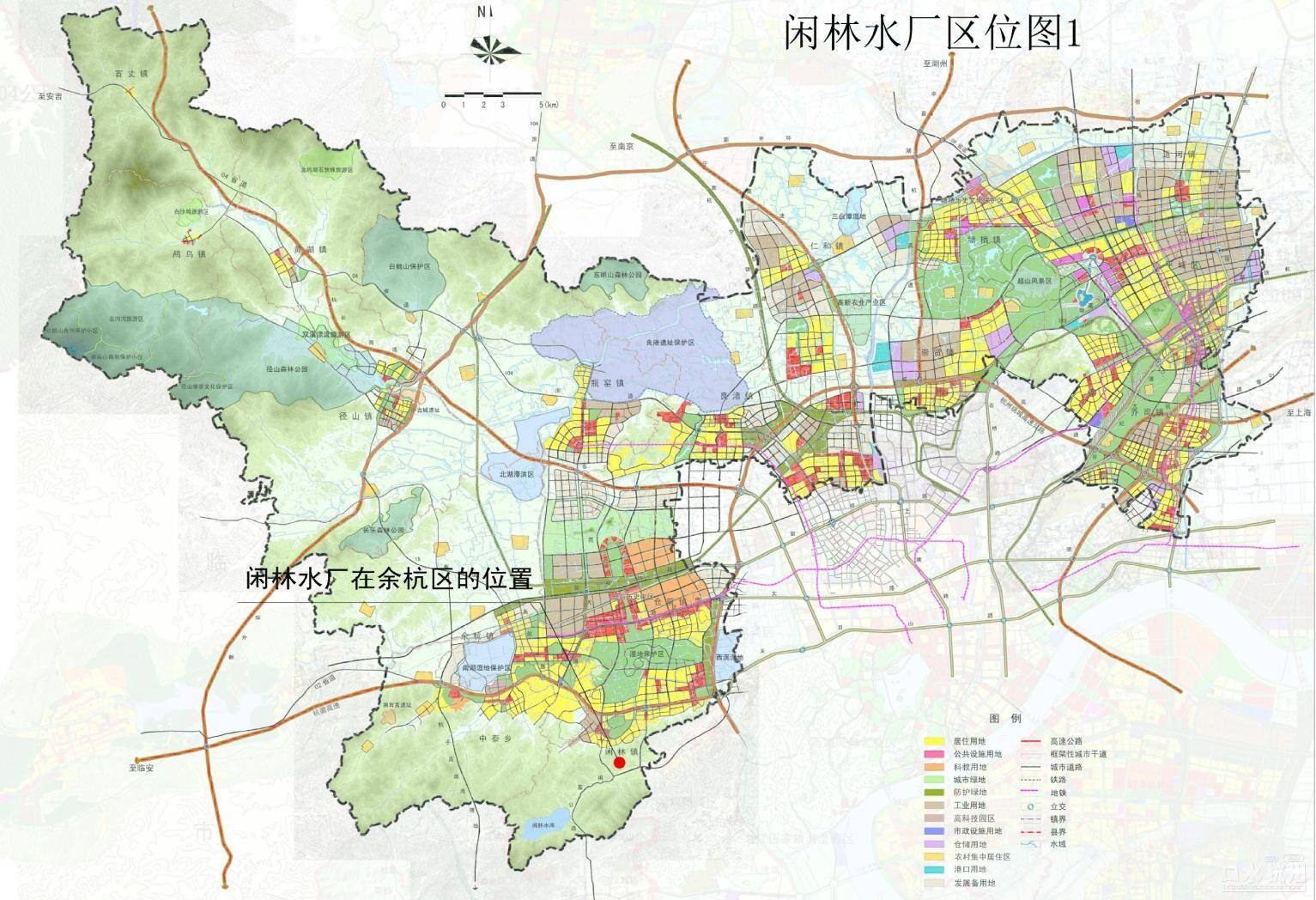 余杭区闲林地图图片