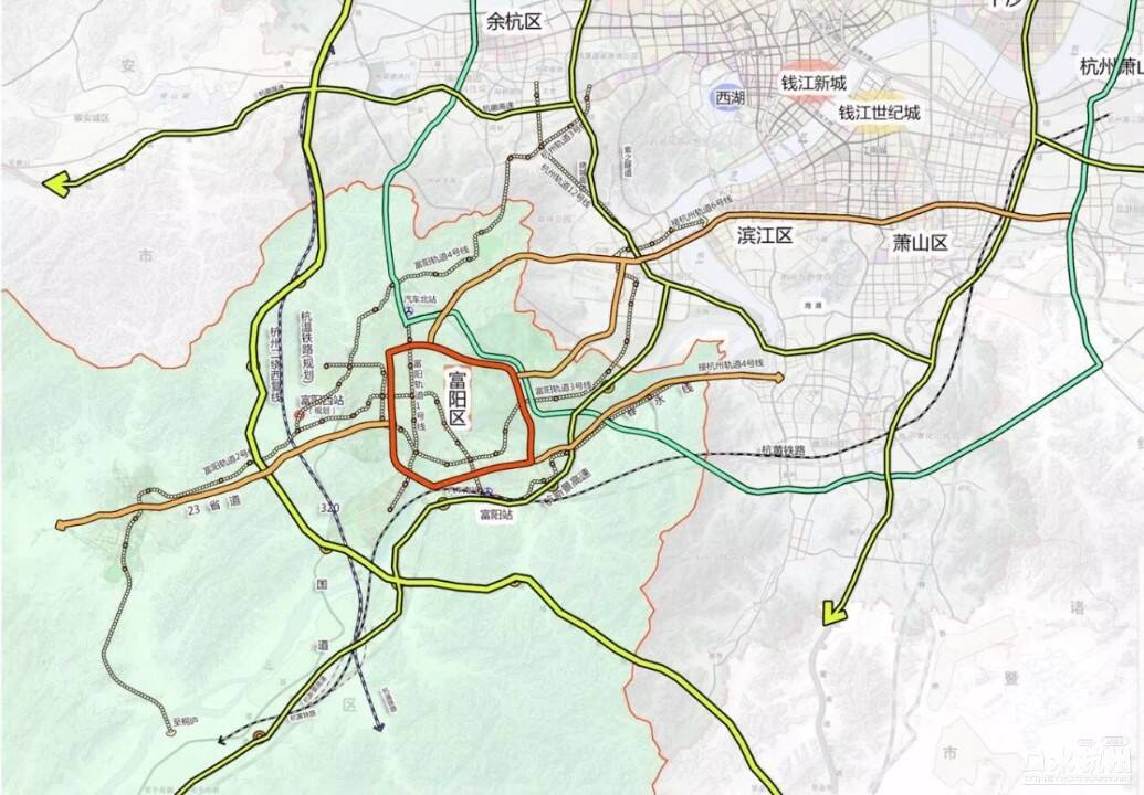 好消息富阳最新的地铁规划图