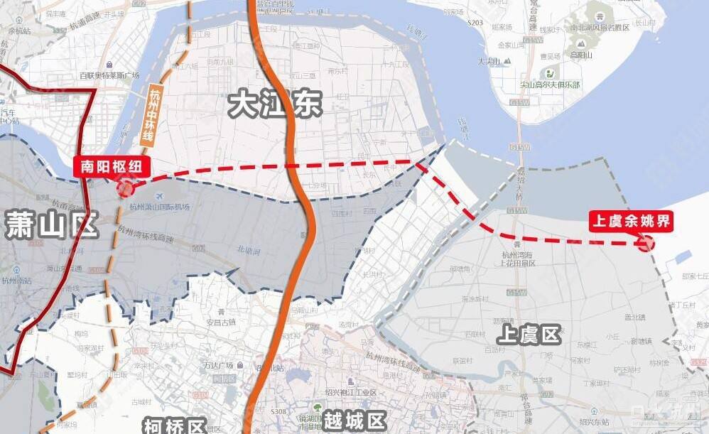 杭绍台高速规划图图片