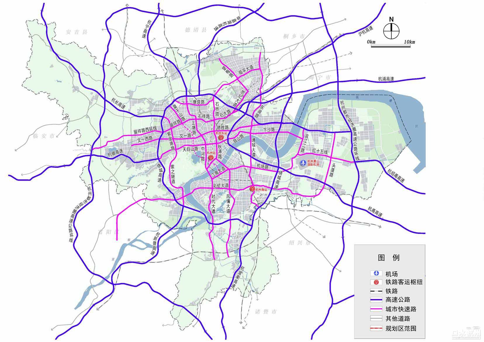 杭州快速路规划图片