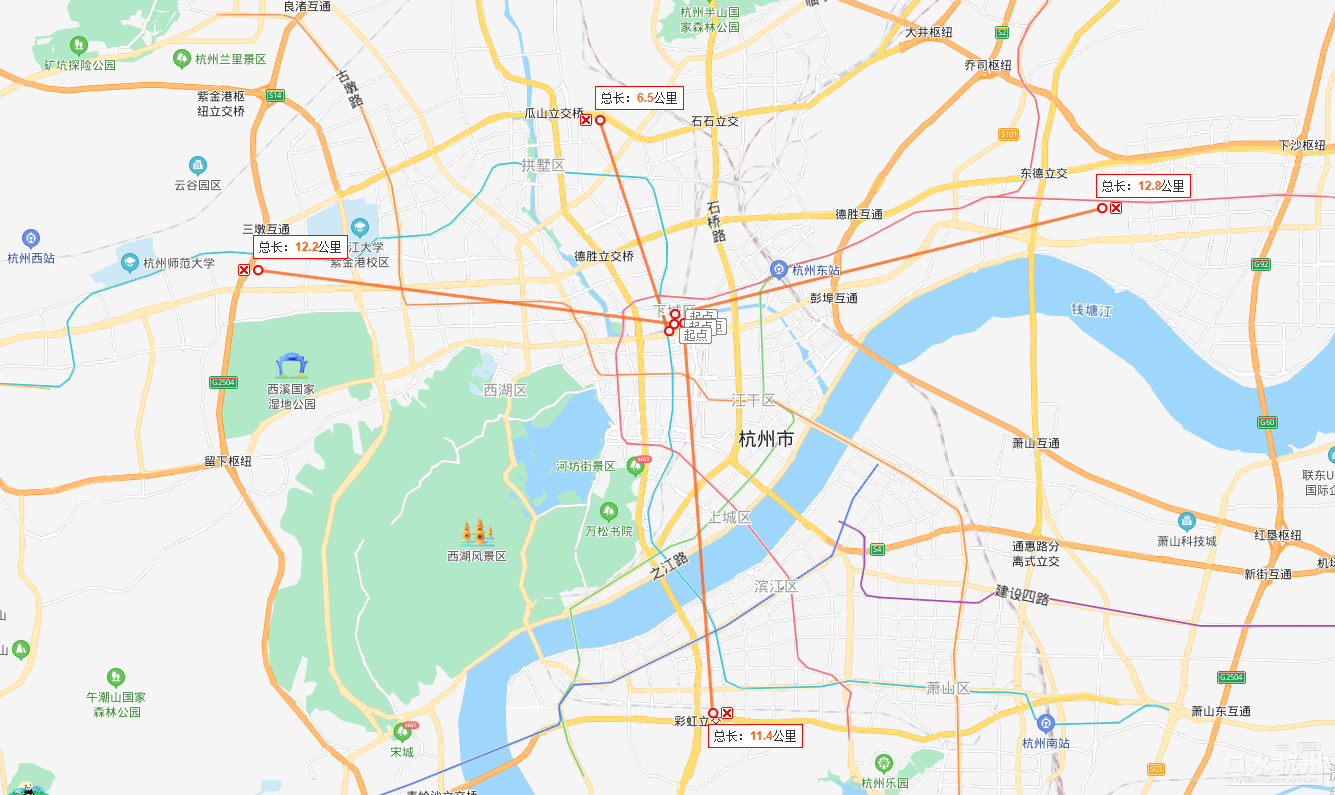 杭州街景地图全景图片