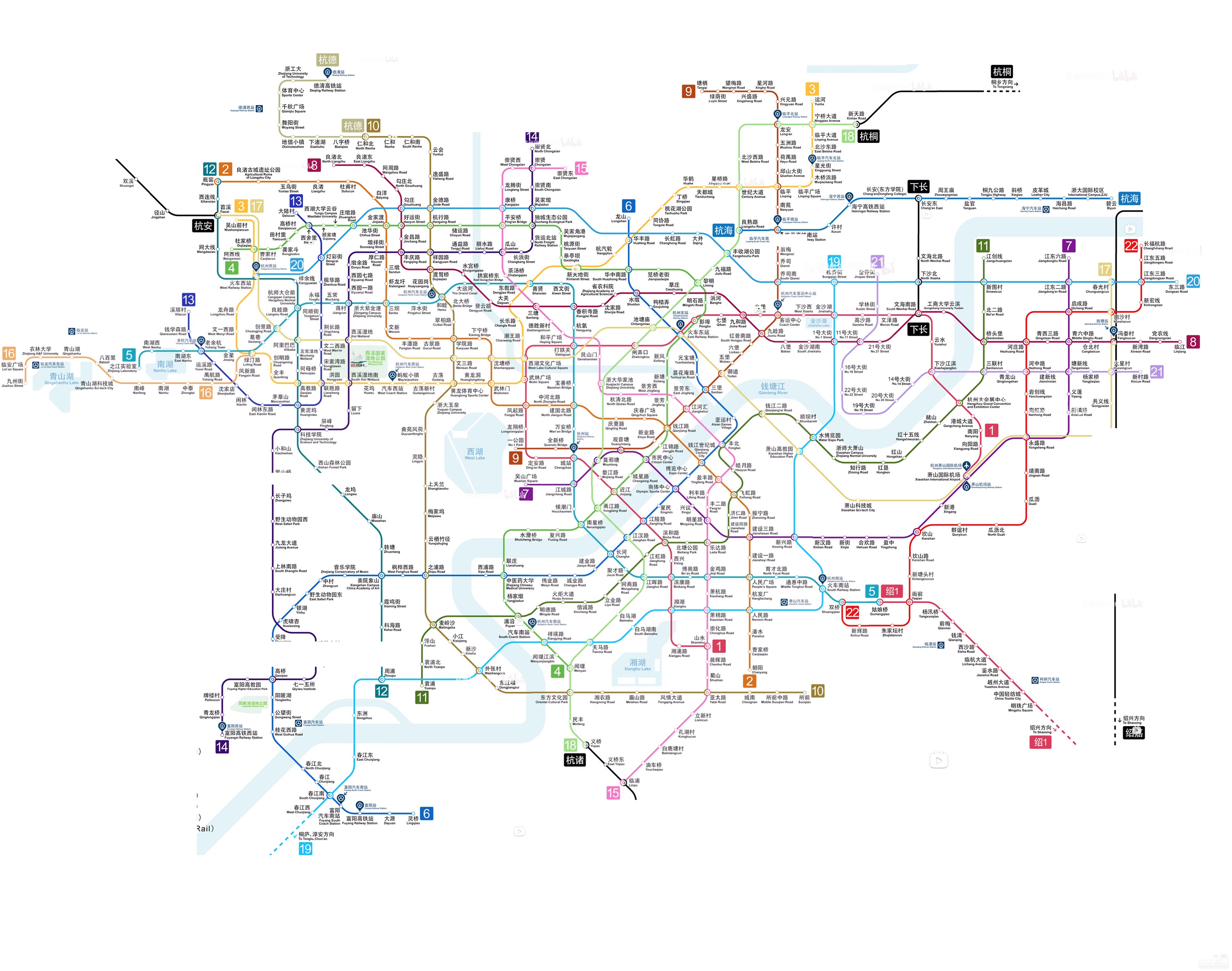 杭州地铁2035远期规划重置图2jpg