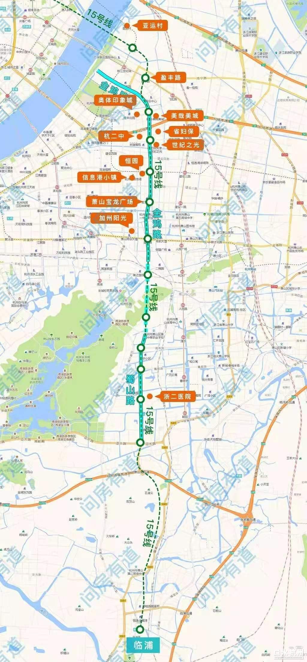 萧山地铁11号线线路图图片