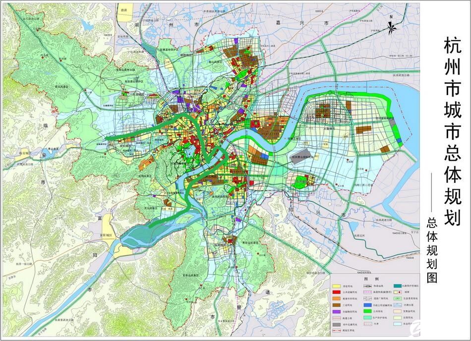 杭州三墩规划图高清图片