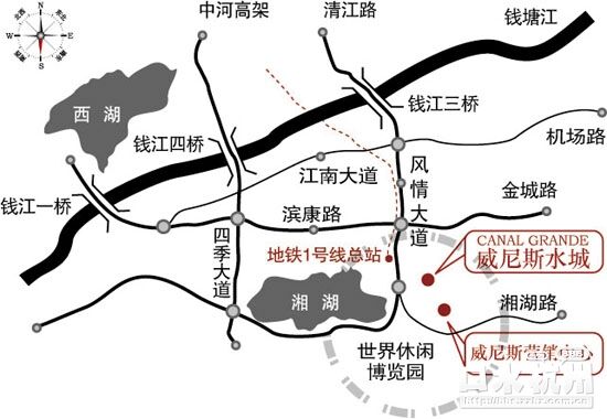 南京威尼斯水城地图图片