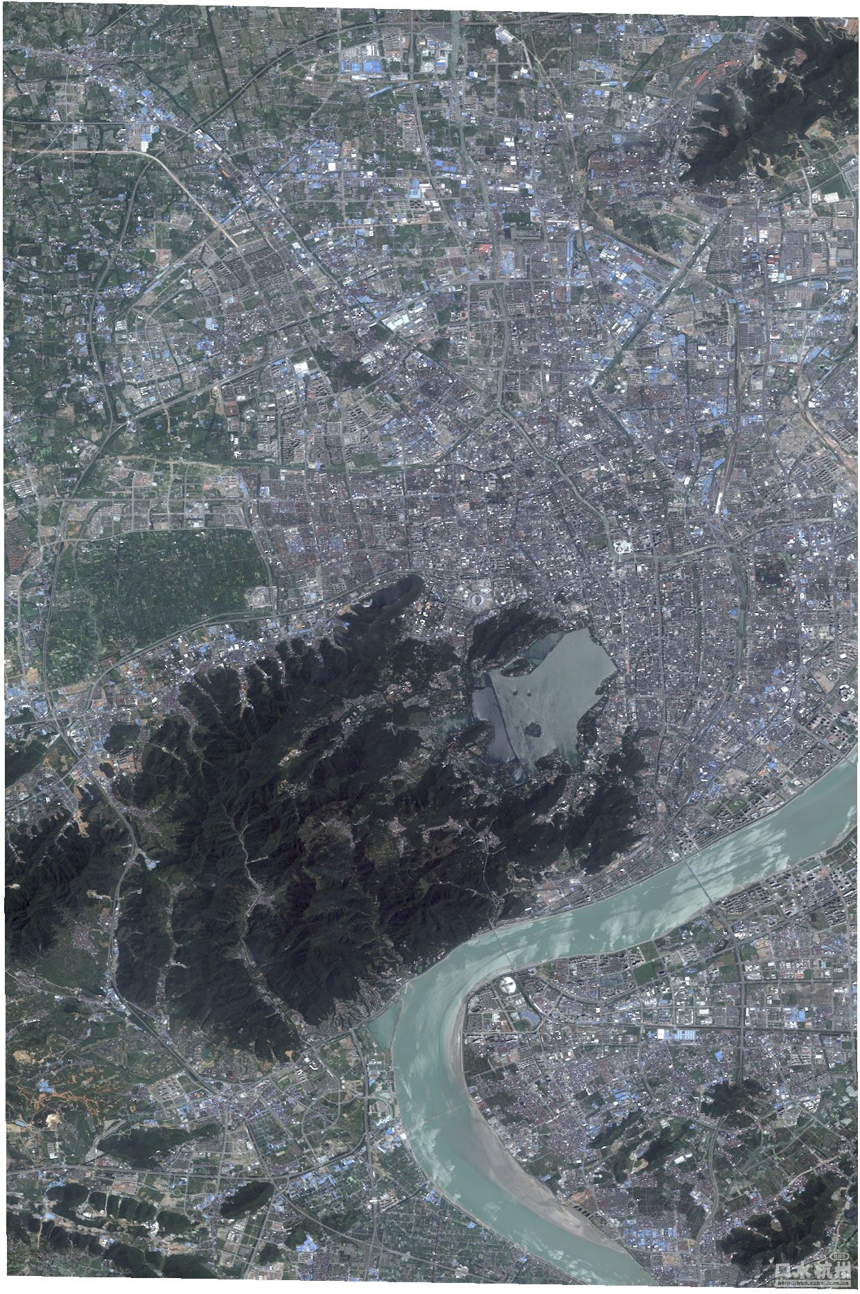 2010年7月22日杭州卫星图