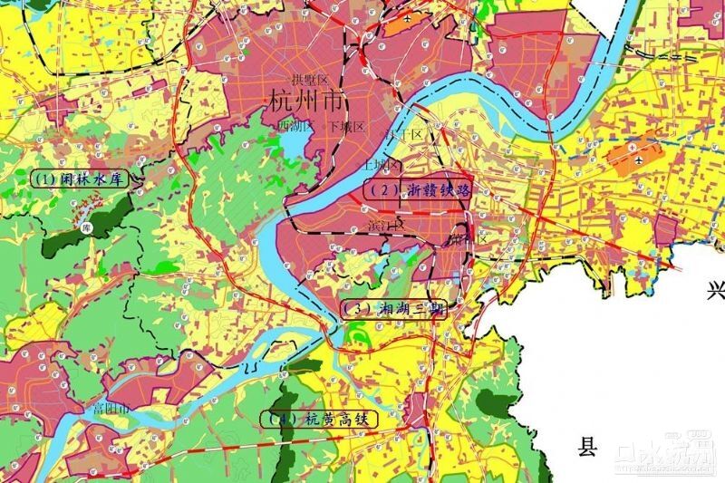 杭州城市总体规划图片